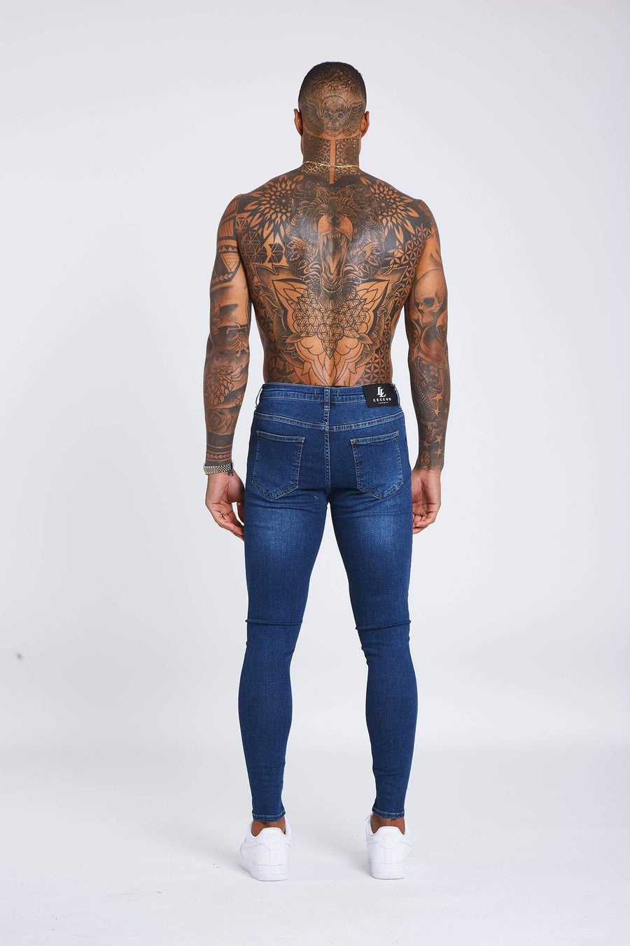 Legend London Jeans Dark Blue Jeans - Non-Ripped