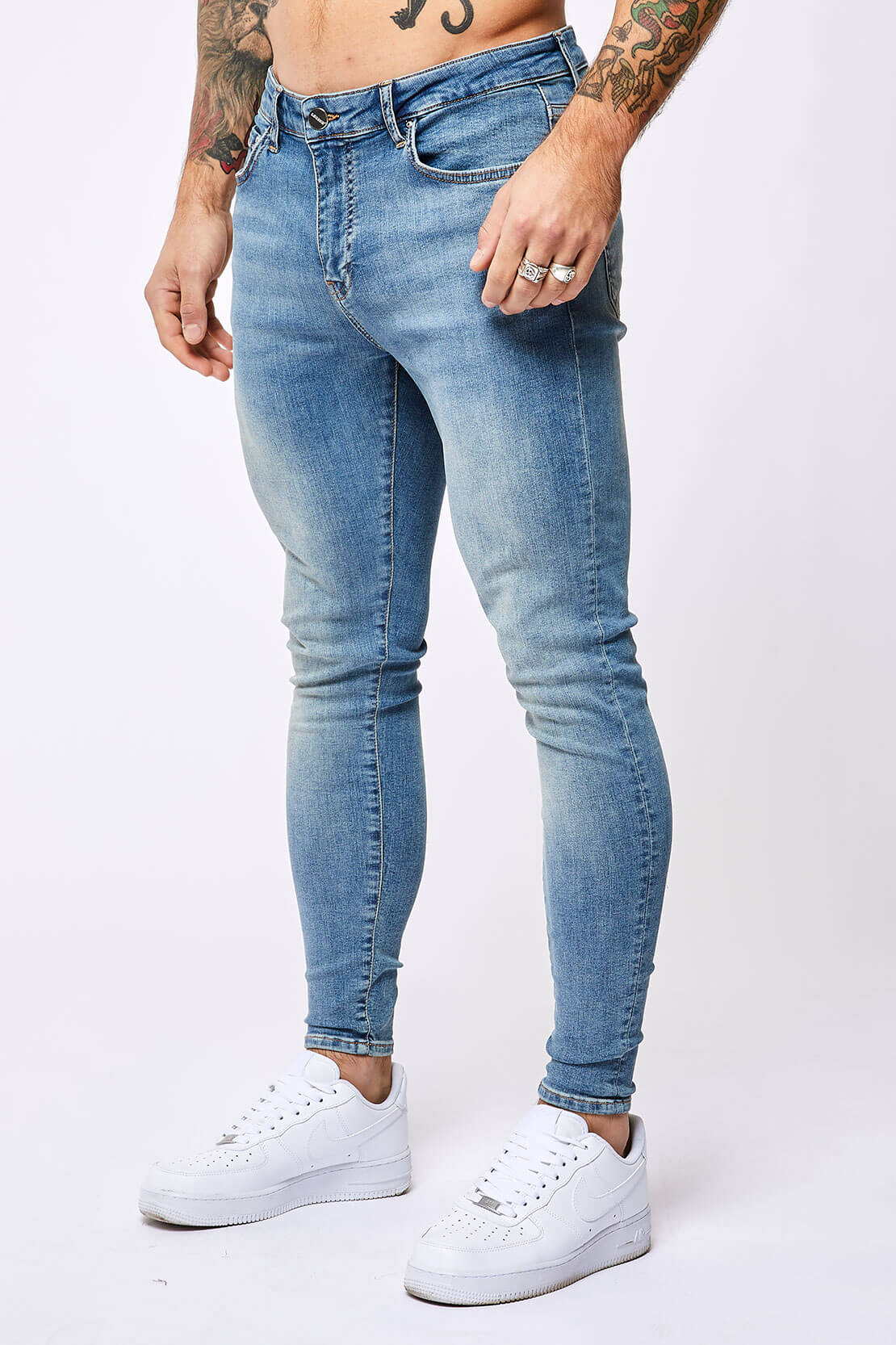 Men's Spray On Jeans  Super Skinny Fit Jeans - Legend London