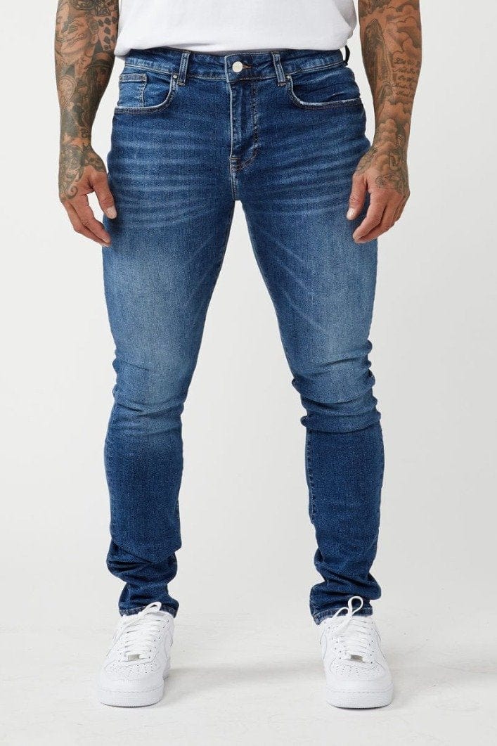 Legend London Jeans PREMIUM SKINNY FIT JEANS - DARK BLUE WASH