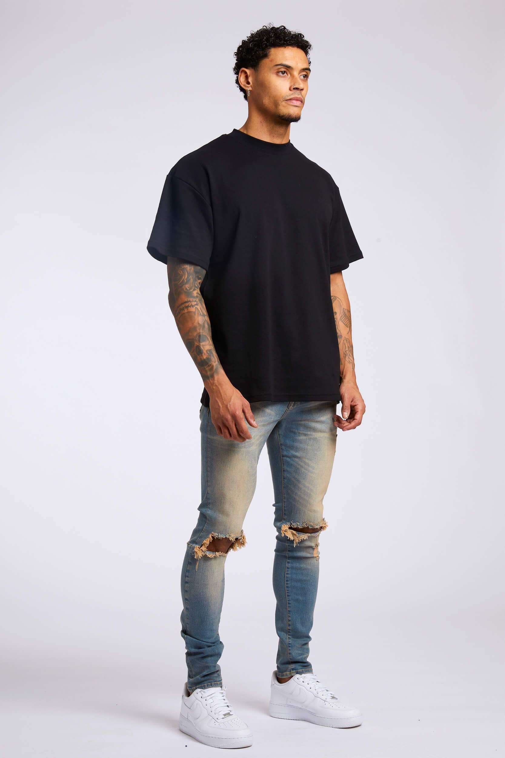 Skinny fit jeans, Stone Wash