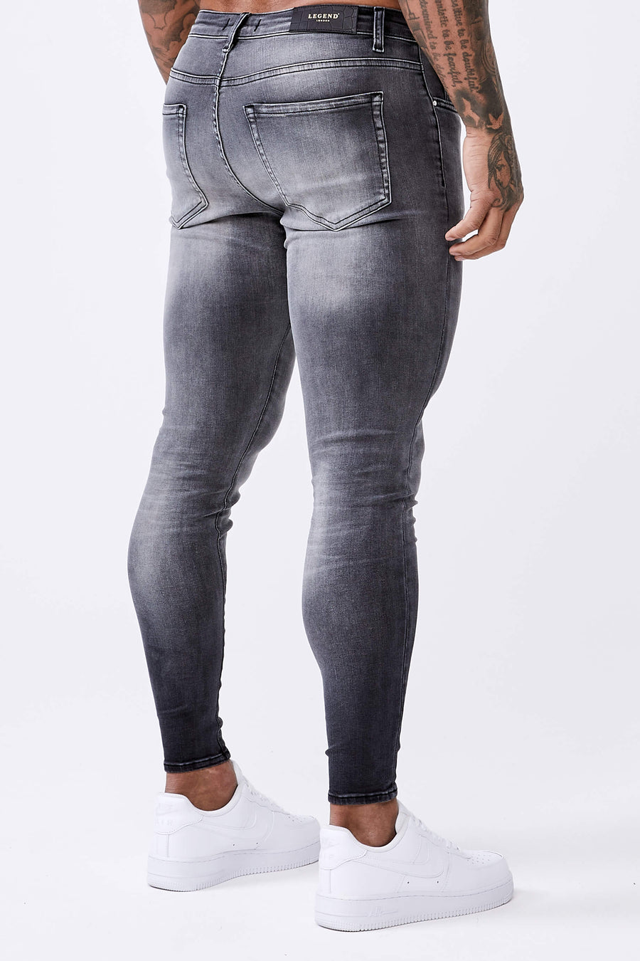 Legend London Jeans Washed Light Grey - Spray-On Jeans