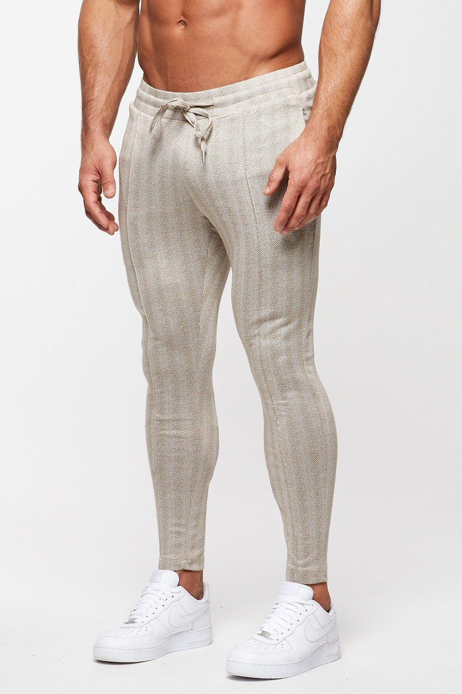 Legend London Trousers SMART JOGGER PANT – TAUPE