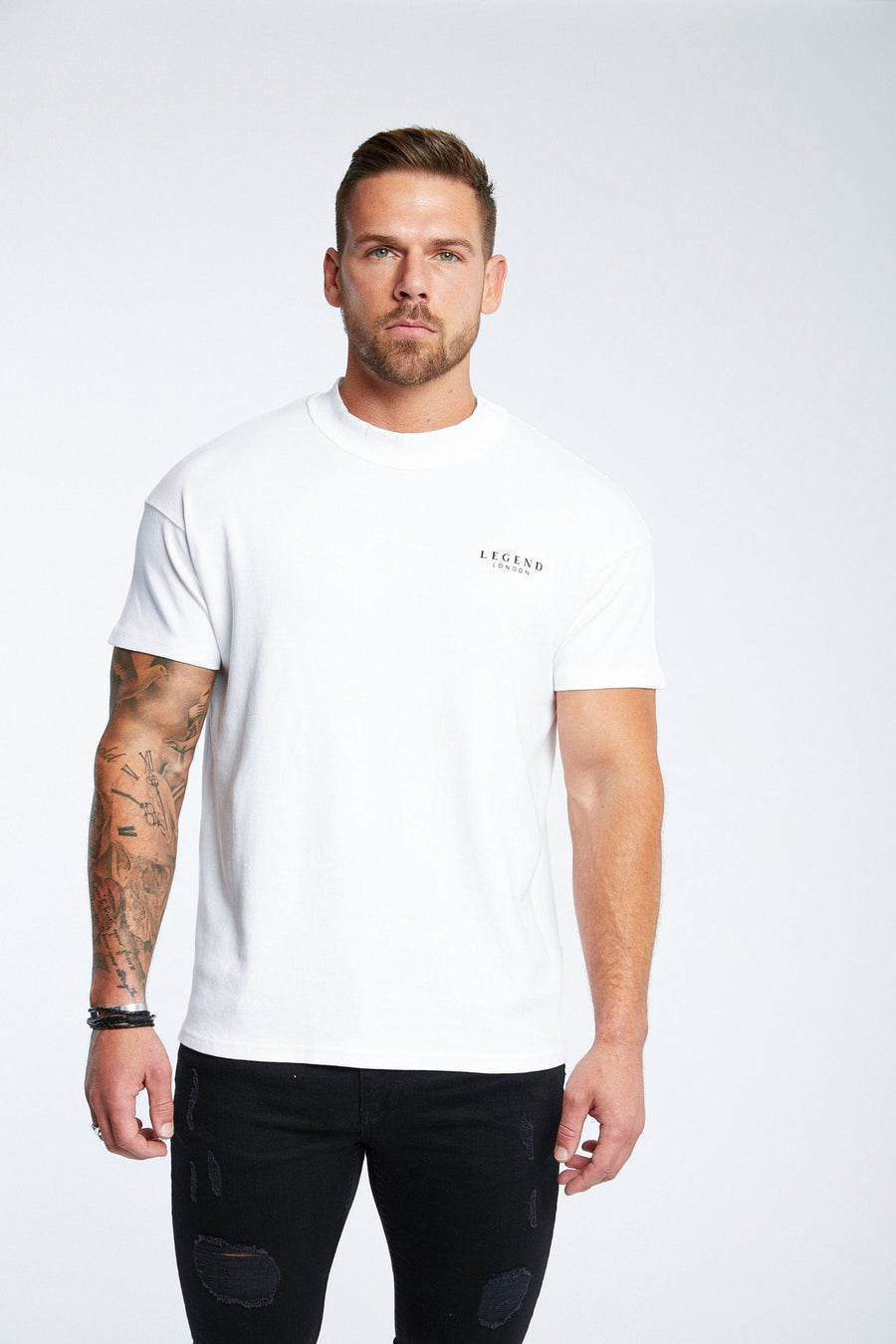 Legend London Tshirts Legend Logo T-Shirt - White